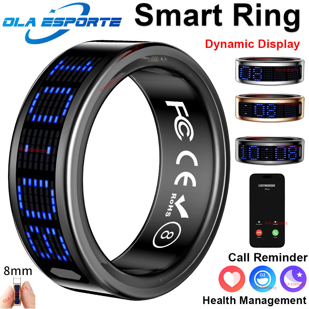 Blood Oxygen Monitor - 2025 Smart Ring Men Women LED