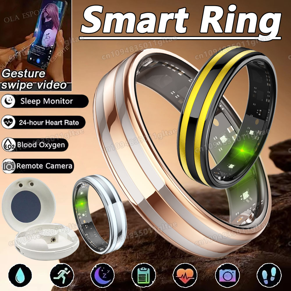 Blood Oxygen Monitor - Gesture Sensing Smart Ring Health Monitor