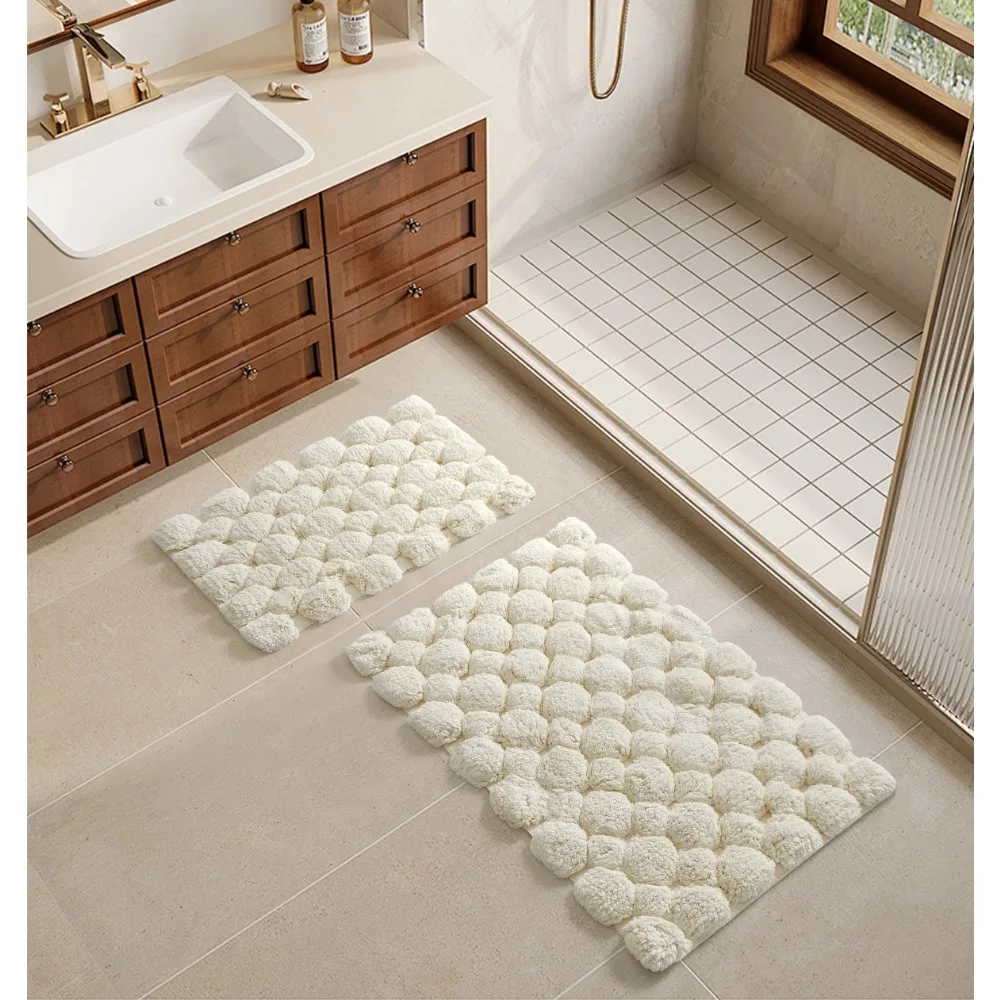 Ivory 2-Piece Cotton Bath Rug  - огляд і ціна Bamboo Bath Mat