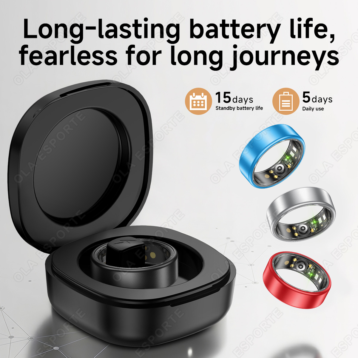 New Smart Ring with Case Heart - огляд і ціна Blood Oxygen Monitor