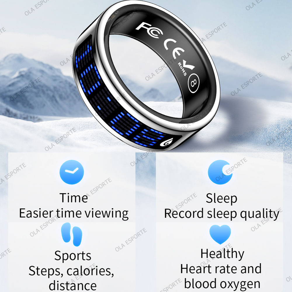 Smart Ring Display Screen Touc - огляд і ціна Blood Oxygen Monitor