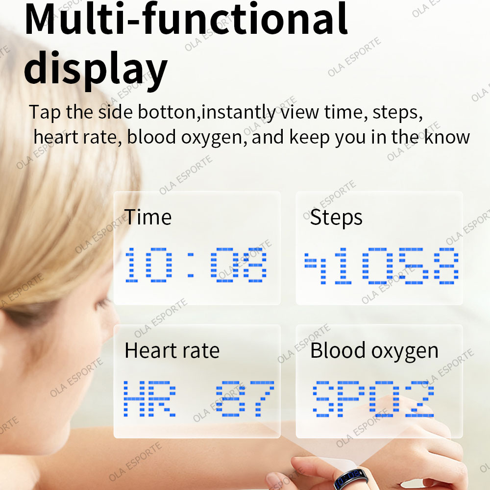 Smart Ring Display Screen Touc - огляд і ціна Blood Oxygen Monitor