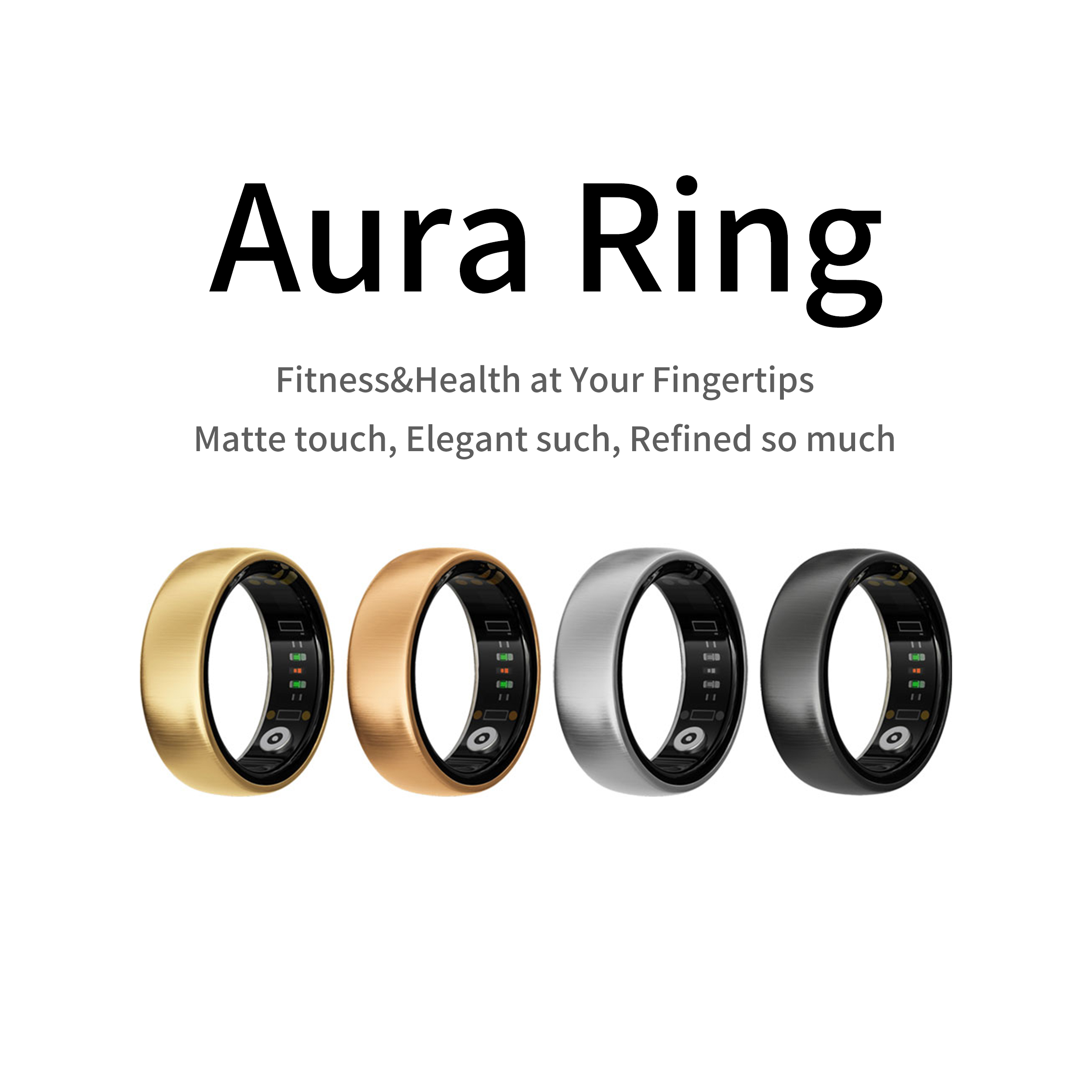 AURA Matt Smart Ring Fitness S - огляд і ціна Blood Oxygen Monitor