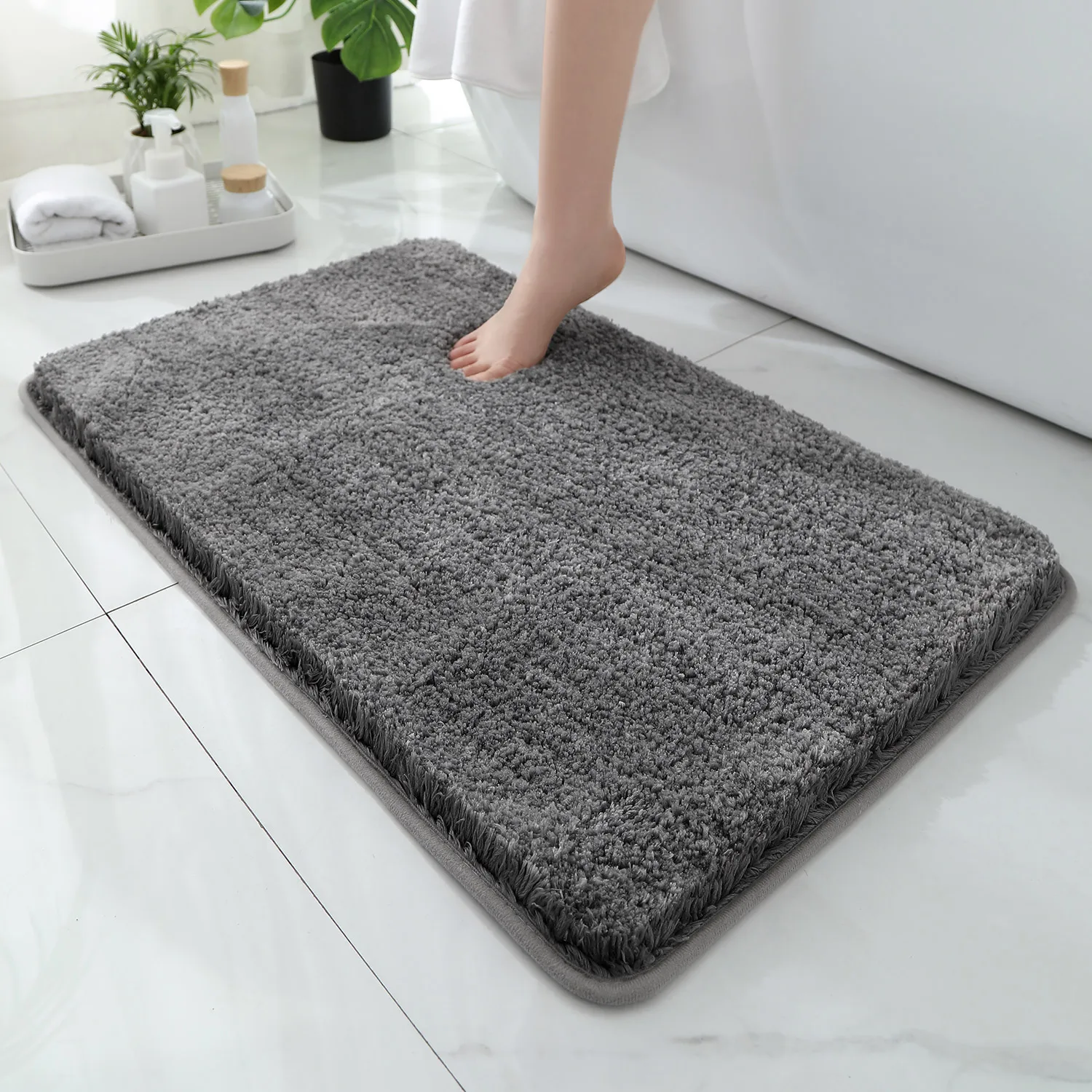 Rounded and thickened bathroom - огляд і ціна Bamboo Bath Mat
