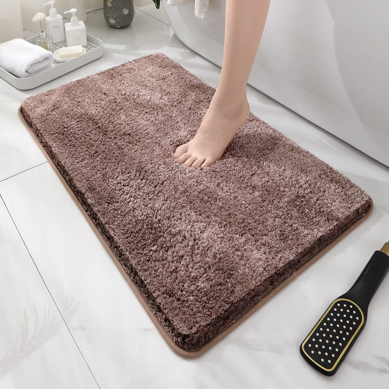 Rounded and thickened bathroom - огляд і ціна Bamboo Bath Mat
