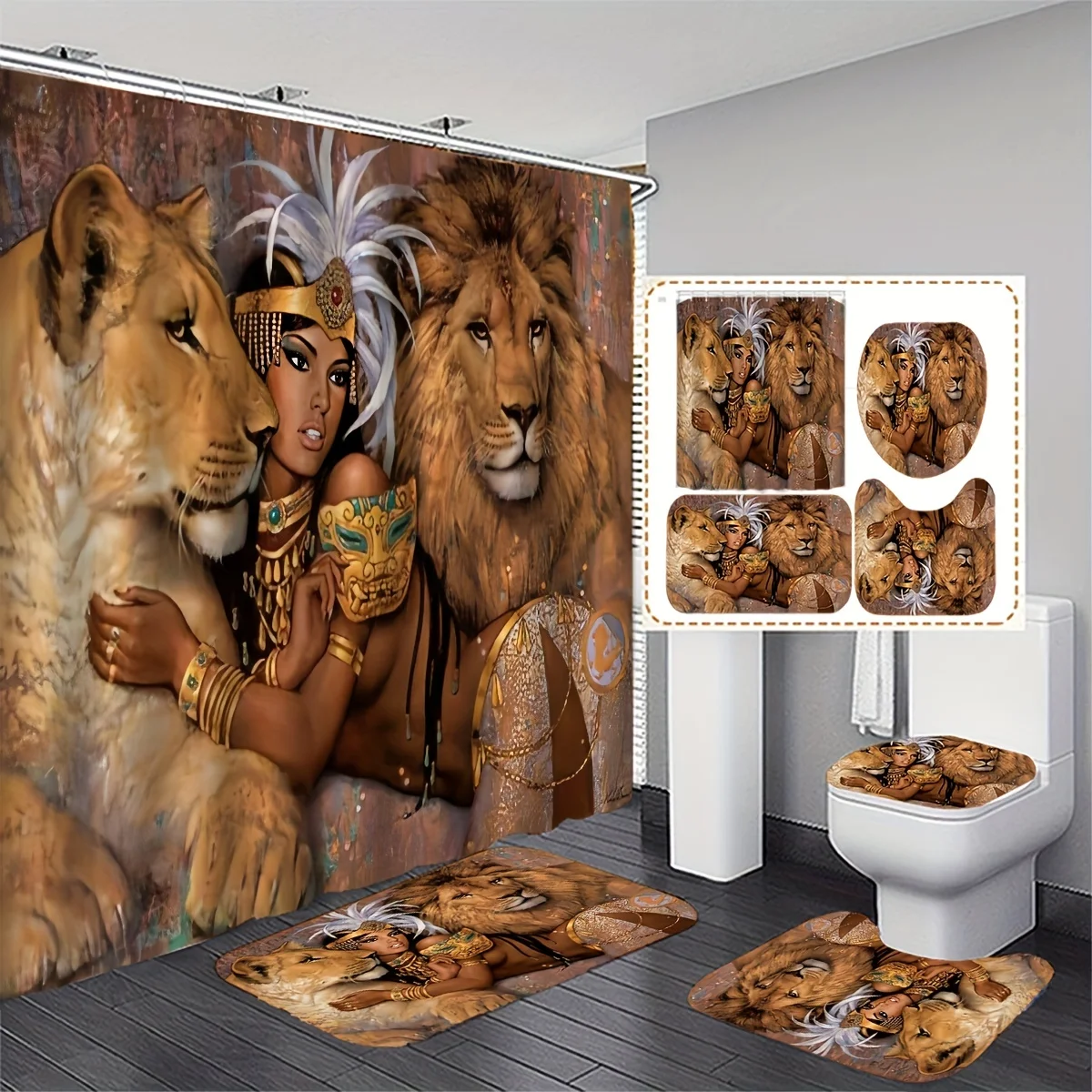 Regal Royal Lion and Queen Maj - огляд і ціна Bamboo Bath Mat