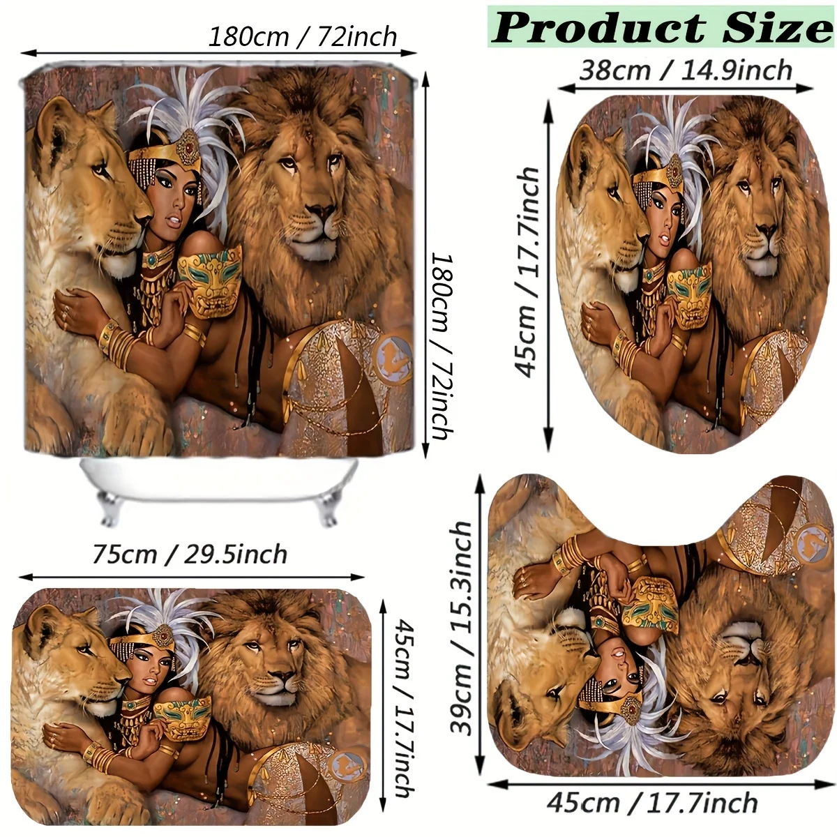 Regal Royal Lion and Queen Maj - огляд і ціна Bamboo Bath Mat