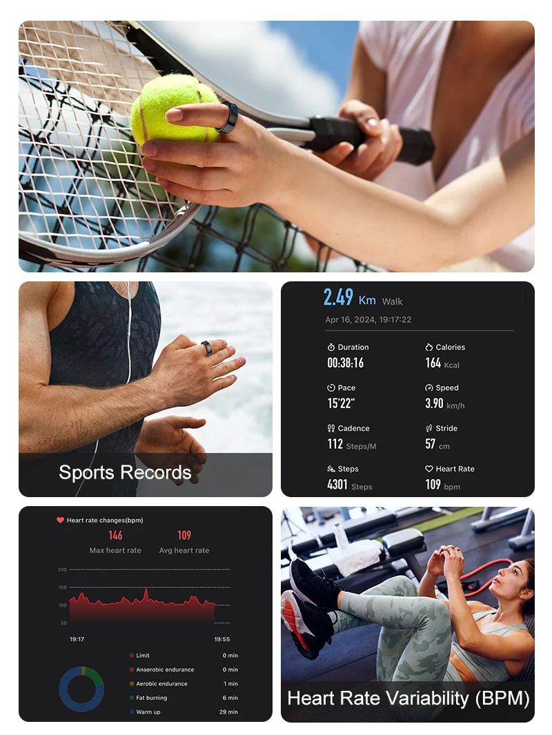 New Smart Ring R09 Health Moni - огляд і ціна Blood Oxygen Monitor